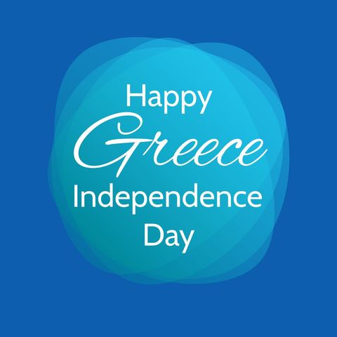 greece independence day celebration with abstract blue design - Download Free Stock Templates Pikwizard.com