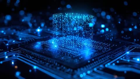 Holographic Binary Display on Circuit Board Channeling Innovation