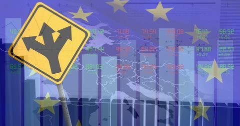 Financial Markets and EU Decisions Conceptual Illustration - Download Free Stock Images Pikwizard.com