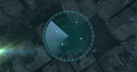futuristic digital interface clock over urban cityscape - Download Free Stock Images Pikwizard.com