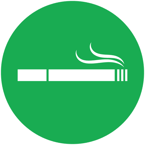 smoking cigarette symbol in green circle with transparent background - Download Free Stock Videos Pikwizard.com