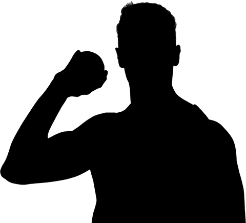 transparent silhouette of male athlete holding shot put - Download Free Stock Videos Pikwizard.com