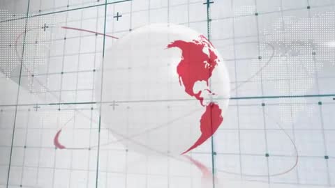 Futuristic Globe with Digital Interface Visualizing Global Connections