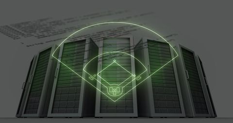 innovative data processing technology with server connectivity - Download Free Stock Images Pikwizard.com