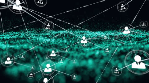 Abstract Human Networking with Digital Connections