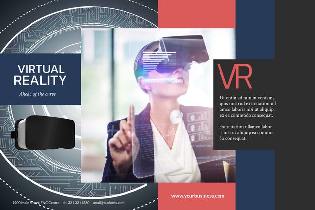 Virtual Reality Technology Event Promotional Template - Download Free Stock Templates Pikwizard.com