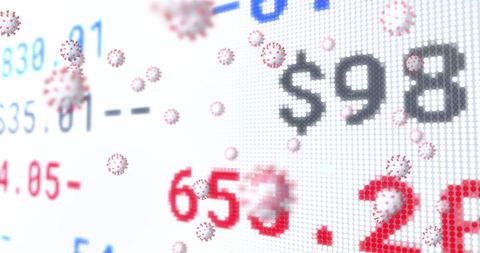 Virus symbolic interpretation impacting stock market numbers