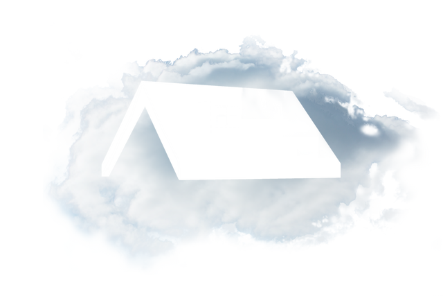 Transparent Cloud House Icon Illustration with White Background - Download Free Stock Videos Pikwizard.com