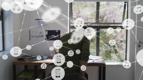 Digital Connectivity Network Overlaying Home Office Work