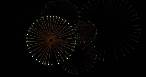 Stunning fireworks display over night sky