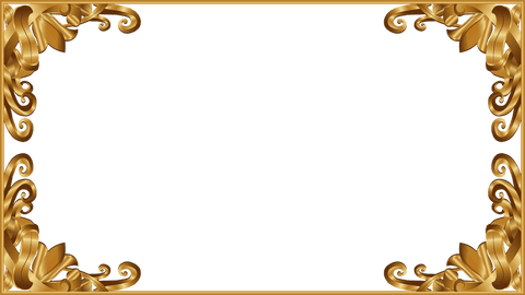ornate golden frame with leaf scrollwork on transparent background - Download Free Stock Videos Pikwizard.com