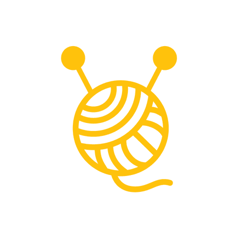 knitting design with yellow wool and needles on transparent background - Download Free Stock Videos Pikwizard.com