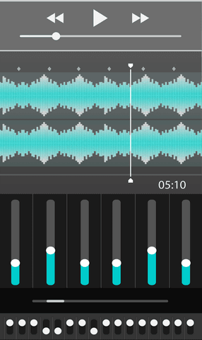 digital sound interface on transparent background illustration - Download Free Stock Videos Pikwizard.com