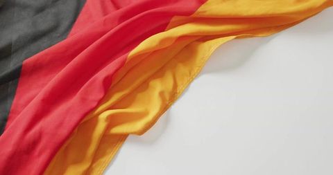Vibrant german flag fabric with striking tricolor