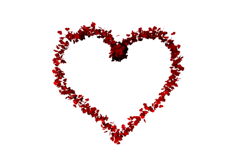 heart of red rose petals on transparent background - Download Free Stock Videos Pikwizard.com