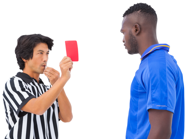 Transparent Action: Referee Showing Red Card To Soccer Player - Download Free Stock Videos Pikwizard.com