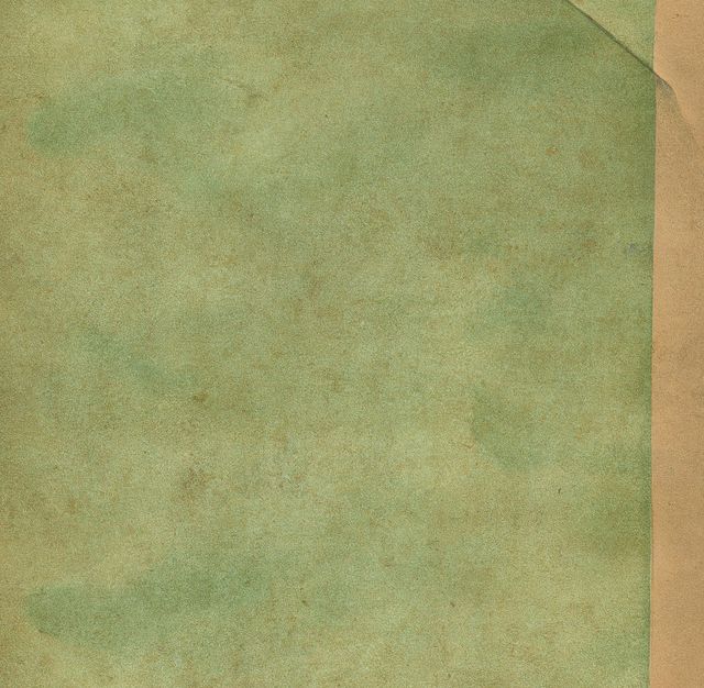 Image of close up of stained green vintage paper with copy space. Paper and writing concept.