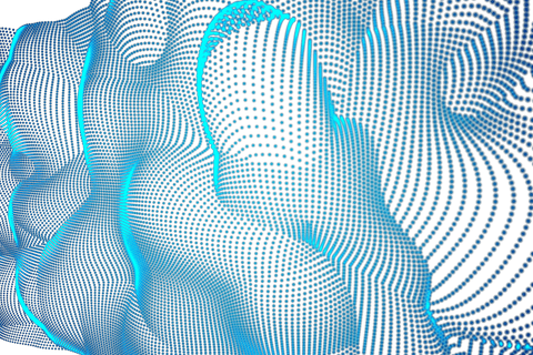 transparent blue mesh abstract digital illustration - Download Free Stock Videos Pikwizard.com