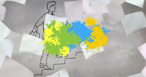 Conceptual artistry depicting business growth and creativity