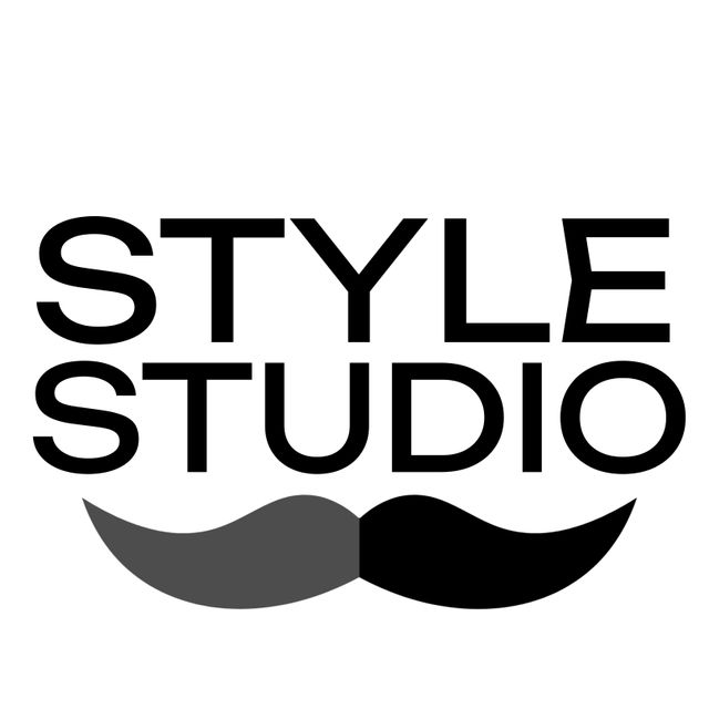 Iconic Mustache Logo for Style Studio Branding - Download Free Stock Templates Pikwizard.com