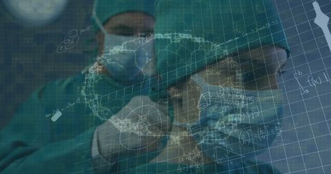 Cutting-Edge Medical Team Preparing for Brain Surgery