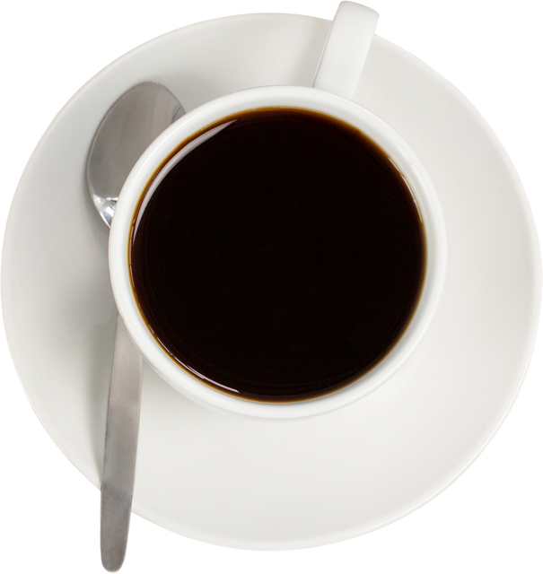 Transparent Cup of Black Coffee Overhead View - Download Free Stock Videos Pikwizard.com