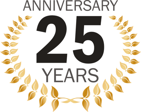 Anniversary 25 Years Vector Laurel Wreath Transparent Background - Download Free Stock Videos Pikwizard.com
