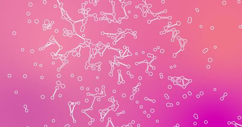 Abstract Network Connections on Vibrant Pink Background - Download Free Stock Images Pikwizard.com