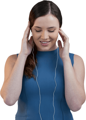 Transparent Woman Enjoying Music with Earphones - Download Free Stock Videos Pikwizard.com