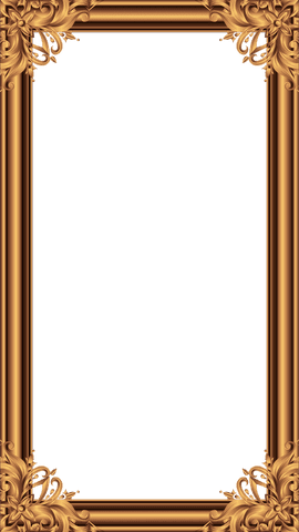 elegant baroque ornamental frame with golden floral scrolls - Download Free Stock Videos Pikwizard.com