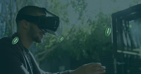 Immersive Virtual Reality Future Technology Concept