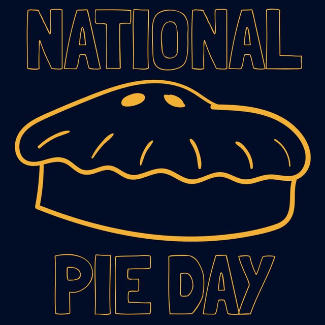 National Pie Day Celebration Design with Pie Art for Bakers and Food Lovers - Download Free Stock Templates Pikwizard.com