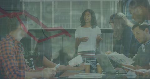 Diverse Team Strategizing with Data Projection - Download Free Stock Images Pikwizard.com