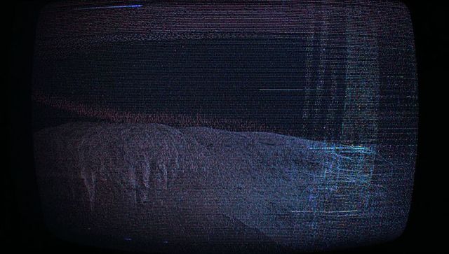 Retro TV Screen Static Noise and Digital Glitch Patterns