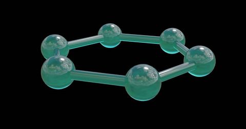 3d molecular structure on black background - Download Free Stock Images Pikwizard.com