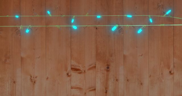 Fairy Lights on Wooden Background: Festive Holiday Decor - Download Free Stock Images Pikwizard.com