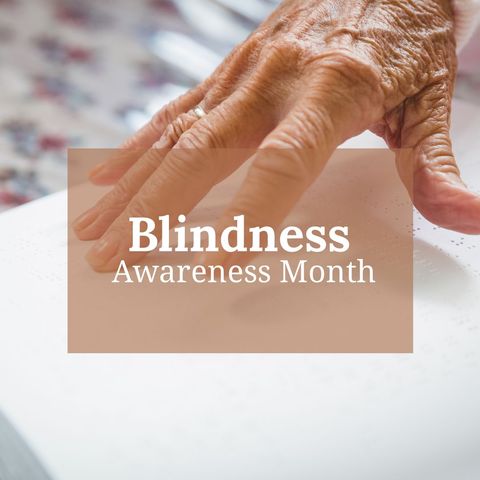 hand reading braille celebrating blindness awareness month - Download Free Stock Templates Pikwizard.com