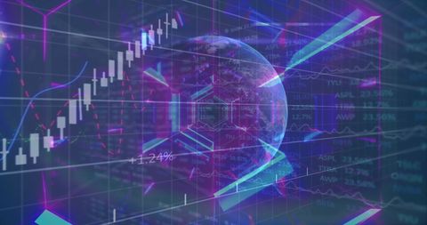 Digital Data Overlay with Global Financial Insights - Download Free Stock Images Pikwizard.com