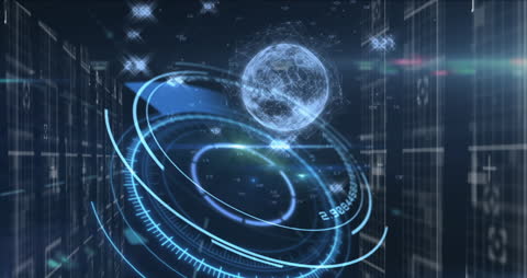 Futuristic Digital Globe and Data Integration Concept