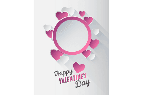 vintage valentines with 3d hearts on transparent background - Download Free Stock Videos Pikwizard.com