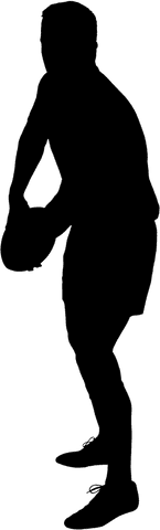 transparent silhouette rugby player posing dynamically - Download Free Stock Videos Pikwizard.com