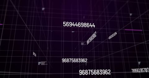 Dynamic Data Processing Over Digital Grid Background - Download Free Stock Images Pikwizard.com