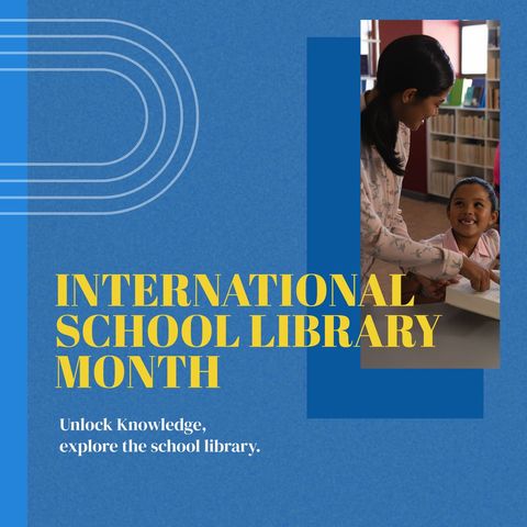 Celebrating International School Library Month with Family Reading - Download Free Stock Templates Pikwizard.com
