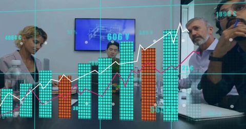 Global Financial Data Analysis with Diverse Business Professionals - Download Free Stock Images Pikwizard.com