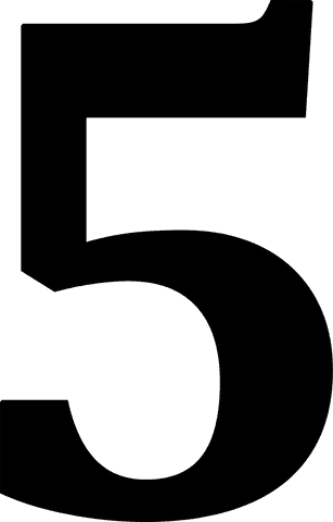 black number five on transparent background isolated - Download Free Stock Videos Pikwizard.com