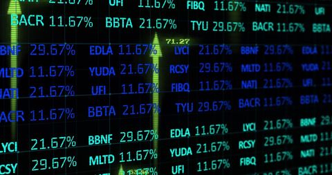 Fluctuating Stock Market Data and Digital Business Interface - Download Free Stock Images Pikwizard.com