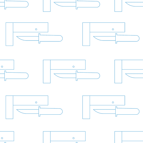 Blue Knife Pattern on Transparent Background Seamless Vector - Download Free Stock Videos Pikwizard.com