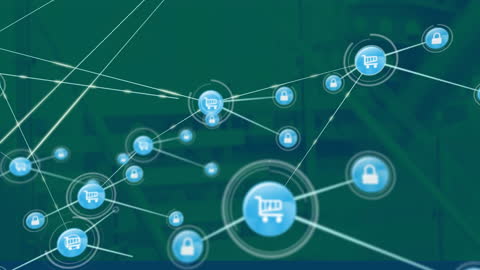 E-commerce Security and Connectivity Network Concept