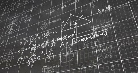 Complex Mathematics Equations on Chalkboard for Education Concept - Download Free Stock Images Pikwizard.com