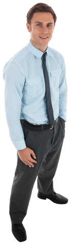 Transparent Confident Businessman Posing with More Assurance - Download Free Stock Videos Pikwizard.com